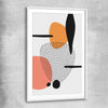 Formations Two white glass front frame - part of our high quality canvas abstract wall art collection