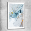 Golden Veins Two white glass front frame - part of our high quality canvas abstract wall art collection