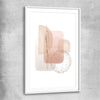 Light Geometric white glass front frame - part of our high quality canvas abstract wall art collection