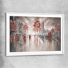 London Luxe white glass front frame - part of our high quality canvas abstract wall art collection