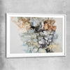 Luxury Waves white glass front frame - part of our high quality canvas abstract wall art collection
