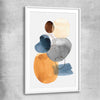 Ocean Tones Two white glass front frame - part of our high quality canvas abstract wall art collection