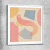 Paper and Pastel white glass front frame - part of our high quality canvas abstract wall art collection