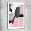 Pastel Strokes white glass front frame - part of our high quality canvas abstract wall art collection
