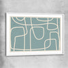 Path of Life white glass front frame - part of our high quality canvas abstract wall art collection