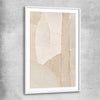 Quiet Forms white glass front frame - part of our high quality canvas abstract wall art collection