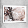 Sharp Strokes white glass front frame - part of our high quality canvas abstract wall art collection