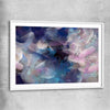 Simple Strokes white glass front frame - part of our high quality canvas abstract wall art collection