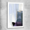 Soft Blue Three white glass front frame - part of our high quality canvas abstract wall art collection