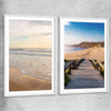 Gentle Tide Pair white glass front frame is a high quality print in our city skyline, travel prints and maps collection