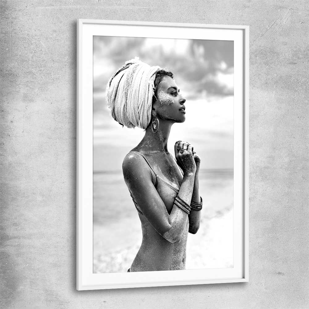 Horizon the Cover white glass front frame - part of our high quality fashion canvas wall art and prints collection