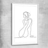 Pondering Thoughts white glass front frame - part of our high quality fashion canvas wall art and prints collection
