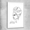 Simple Elegance white glass front frame - part of our high quality fashion canvas wall art and prints collection