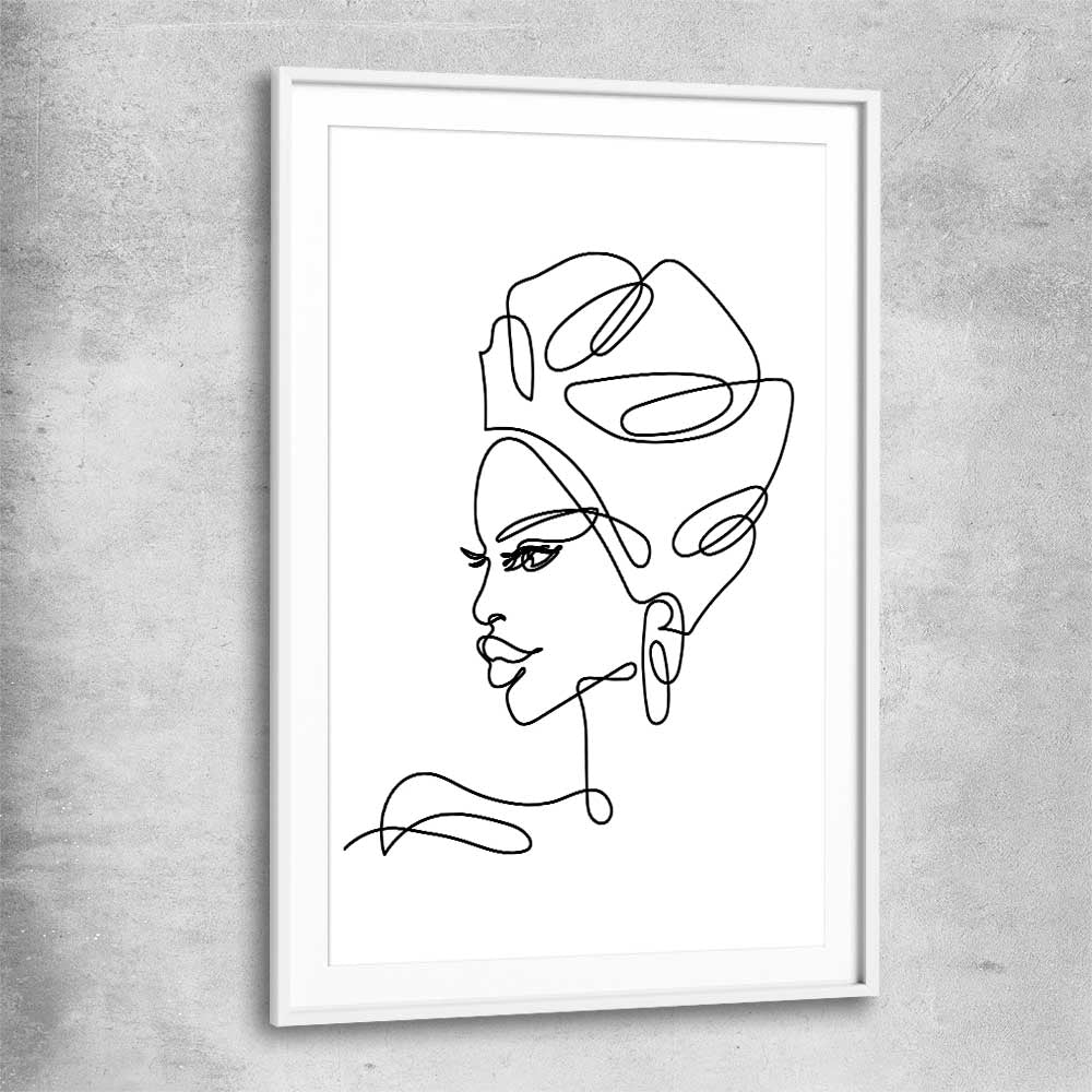 Simple Elegance white glass front frame - part of our high quality fashion canvas wall art and prints collection