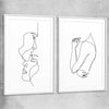 Warmth Pair white glass front frame - part of our high quality fashion canvas wall art and prints collection