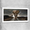 Keep Moving Forwards white glass front frame - part of our high quality fashion canvas wall art and prints collection
