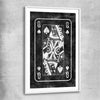 Inspirational wall art print of Marble Queen with white glass front frame