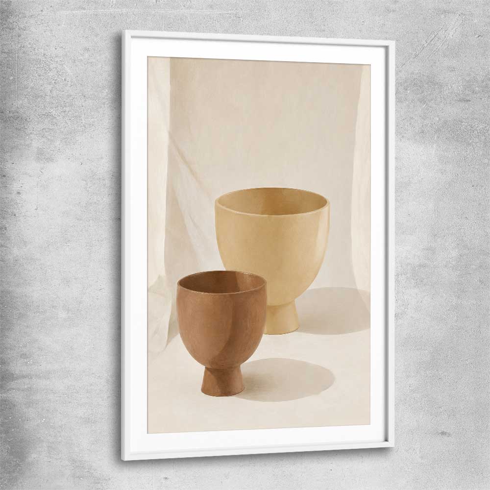 Balance white glass front frame is a colourful and stylish canvas wall art and print suited for the kitchen area