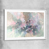 Floral print of Beautiful Sakura Flowers with white glass front frame