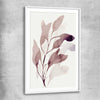 Floral print of Floral Texture Two with white glass front frame