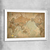 Antique World white glass front frame is a high quality print in our city skyline, travel prints and maps collection