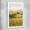 Golden Field Strokes white glass front frame is a high quality print in our city skyline, travel prints and maps collection