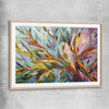 Abstract Australian Nature raw oak glass front frame - part of our high quality canvas abstract wall art collection