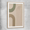 Arches No. 2 raw oak glass front frame - part of our high quality canvas abstract wall art collection