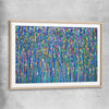 Colour is Golden raw oak glass front frame - part of our high quality canvas abstract wall art collection