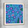 Colours are Encryptic raw oak glass front frame - part of our high quality canvas abstract wall art collection