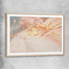 Cream Layers raw oak glass front frame - part of our high quality canvas abstract wall art collection