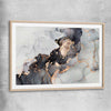 Darkened Gold raw oak glass front frame - part of our high quality canvas abstract wall art collection
