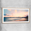 Dawn at Sea raw oak glass front frame - part of our high quality canvas abstract wall art collection