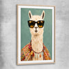 Drama Llama raw oak glass front frame - part of our high quality canvas abstract wall art collection