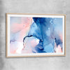Ethereal Smoke raw oak glass front frame - part of our high quality canvas abstract wall art collection