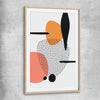 Formations Two raw oak glass front frame - part of our high quality canvas abstract wall art collection