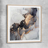 Golden Tones raw oak glass front frame - part of our high quality canvas abstract wall art collection