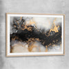Grey Energy raw oak glass front frame - part of our high quality canvas abstract wall art collection