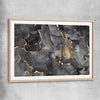 Grey Vapours raw oak glass front frame - part of our high quality canvas abstract wall art collection