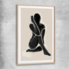 Matisse Shadow One raw oak glass front frame - part of our high quality canvas abstract wall art collection