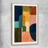 Modern Colours raw oak glass front frame - part of our high quality canvas abstract wall art collection
