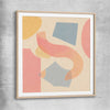 Paper and Pastel raw oak glass front frame - part of our high quality canvas abstract wall art collection