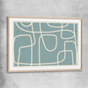 Path of Life raw oak glass front frame - part of our high quality canvas abstract wall art collection