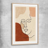 Portrait Daydream raw oak glass front frame - part of our high quality canvas abstract wall art collection