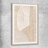 Quiet Forms raw oak glass front frame - part of our high quality canvas abstract wall art collection