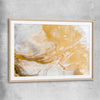 Salt Lake Aerial raw oak glass front frame - part of our high quality canvas abstract wall art collection