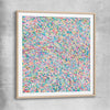 Shine of Fun raw oak glass front frame - part of our high quality canvas abstract wall art collection