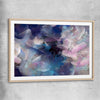 Simple Strokes raw oak glass front frame - part of our high quality canvas abstract wall art collection