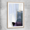 Soft Blue Three raw oak glass front frame - part of our high quality canvas abstract wall art collection