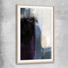 Soft Blue Two raw oak glass front frame - part of our high quality canvas abstract wall art collection